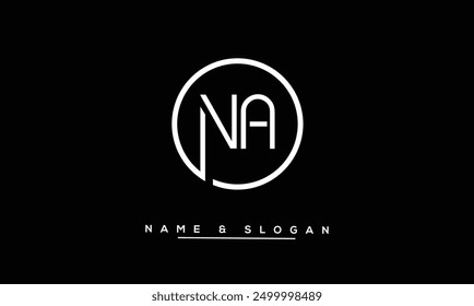 NA, AN Abstract Letters Logo Monogram