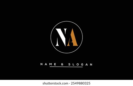 NA, AN Abstract Letters Logo Monogram