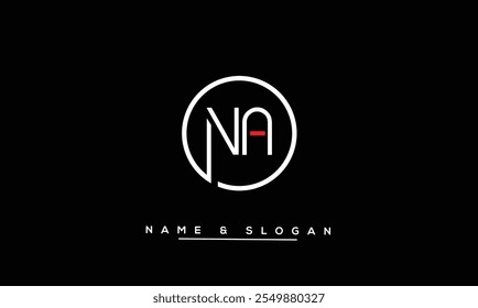 NA, AN Abstract Letters Logo Monogram