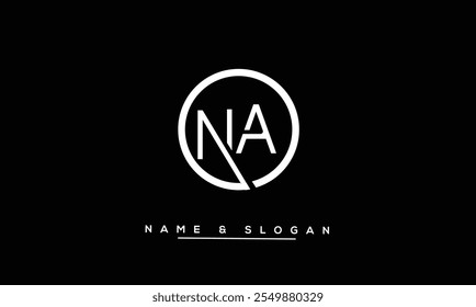 NA, AN Abstract Letters Logo Monogram