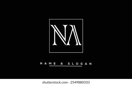 NA, AN Abstract Letters Logo Monogram