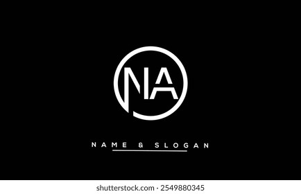 NA, AN Abstract Letters Logo Monogram