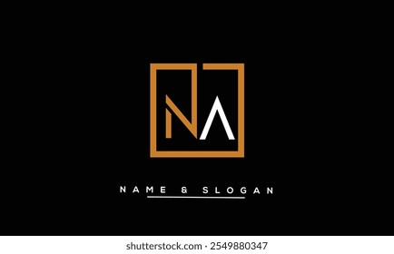 NA, AN Abstract Letters Logo Monogram