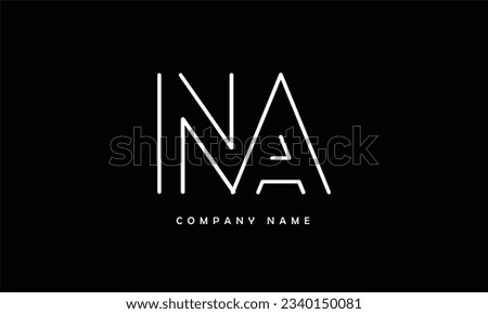 NA, AN Abstract Letters Logo Monogram