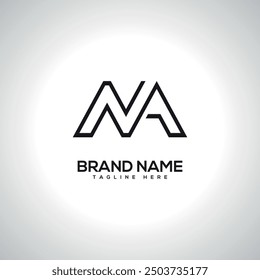 NA AN Abstract Monogram Letter Logo Design. Initial Vector Symbol.