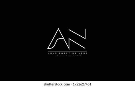 AN NA abstract vector logo monogram template