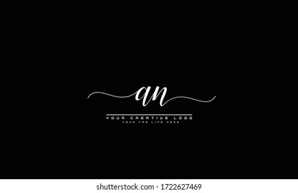 an na abstract vector logo monogram template