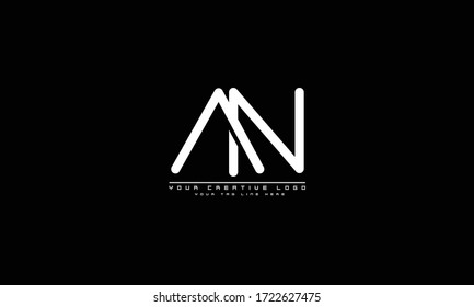 AN NA abstract vector logo monogram template