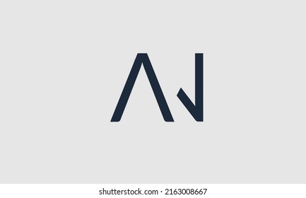 AN NA abstract vector logo monogram template