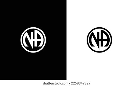 NA abstract vector logo monogram template