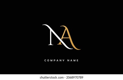 NA, AN Alphabets Letters Logo Monogram