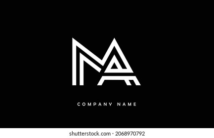 NA, AN Alphabets Letters Logo Monogram