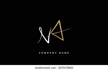 NA, AN Alphabets Letters Logo Monogram