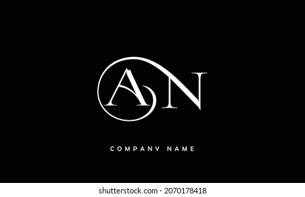 NA, AN Alphabets Letters Logo Monogram