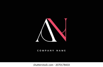 NA, AN Alphabets Letters Logo Monogram