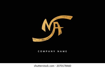 NA, AN Alphabets Letters Logo Monogram
