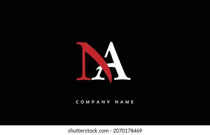 NA, AN Alphabets Letters Logo Monogram