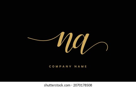 NA, AN Alphabets Letters Logo Monogram