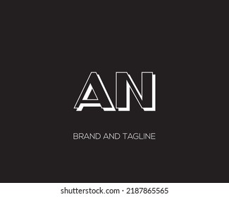 Na Alphabets Letters Logo Monogram Stock Vector (Royalty Free ...