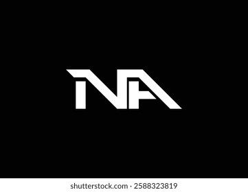 NA Alphabets Letters Logo Monogram