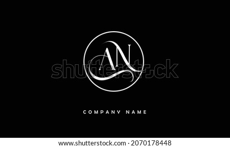 NA, AN Alphabets Letters Logo Monogram