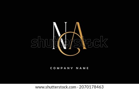 NA, AN Alphabets Letters Logo Monogram