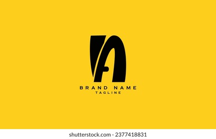 NA, AN, IA, AI, Abstract initial monogram letter alphabet logo design