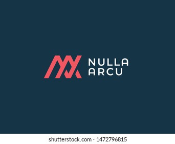 NA or AN. Monogram of Two letters N&A . Luxury, simple, minimal and elegant NA logo design. Vector illustration template.