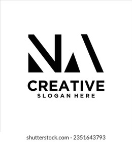 NA ,AN ,N ,A Abstract Letters Logo Monogram
Keywords: