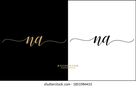 NA, AN, N, A abstract Letters Logo Emblem Monogram