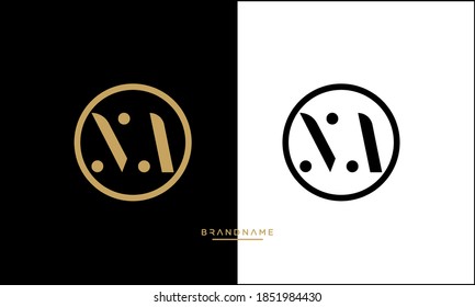 NA, AN, N, A abstract Letters Logo Emblem Monogram