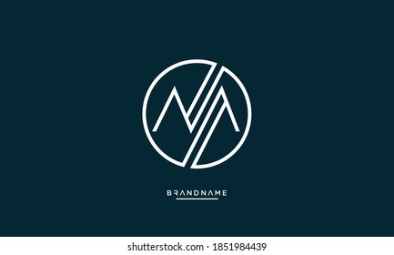 NA, AN, N, A abstract Letters Logo Emblem Monogram