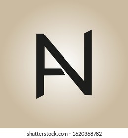AN NA AV LETTER LOGO DESIGN.BACKGROUND WHITE COLOURS AND LETTER BLACK COLOUR.