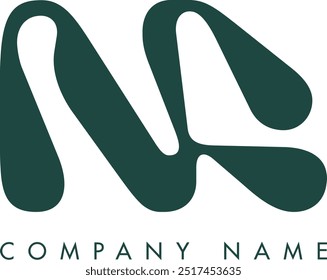 NA creative modern abstract letter logo vector design. Usable for your company or business and brand identity.