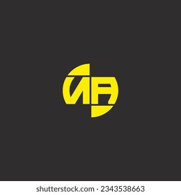 NA  creative and modern vector logo design.