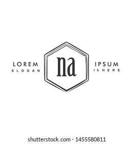 NA Initial beauty monogram logo vector