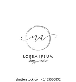 NA Initial beauty monogram logo vector