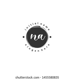 NA Initial beauty monogram logo vector