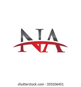 NA initial company red swoosh logo