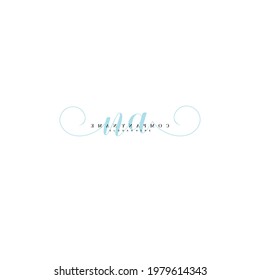 NA Initial handwriting logo vector illustration