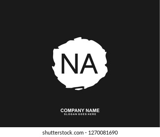 NA Initial letter geometric logo vector 