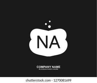 NA Initial letter geometric logo vector 
