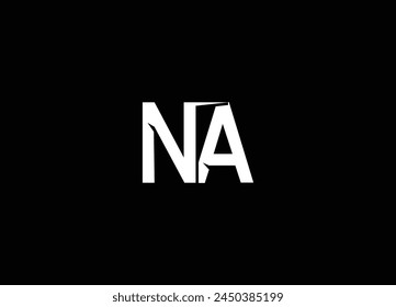 NA  initial letter logo design and modern logo