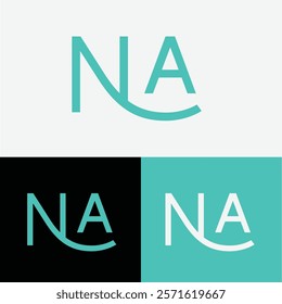 na Initial letter logo symbol design