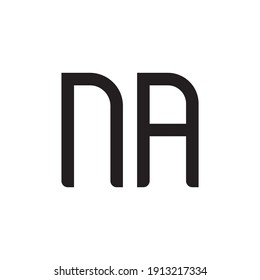 na initial letter vector logo