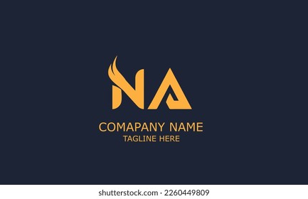 NA, AN Initials  Alphabet Letters Logo Monogram