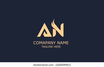 NA, AN Initials  Alphabet Letters Logo Monogram