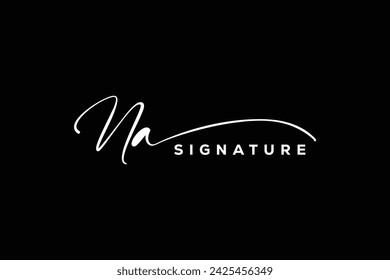 NA initials Handwriting signature logo. NA Hand drawn Calligraphy lettering Vector. NA letter real estate, beauty, photography letter logo design.