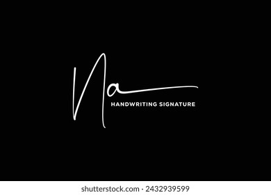 NA initials Handwriting signature logo. NA Hand drawn Calligraphy lettering Vector. NA letter real estate, beauty, photography letter logo design.