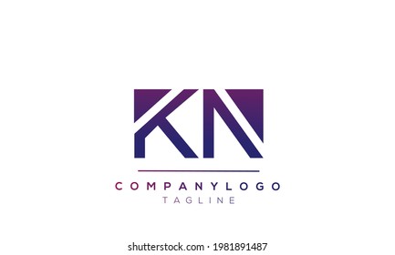 NA initials monogram letter text alphabet logo design